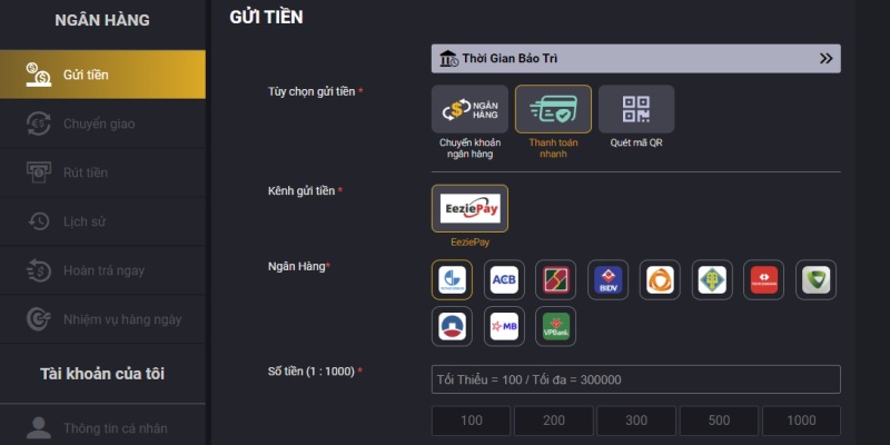 Trung tâm thông tin TT128 2 Cách nạp tiền TT128